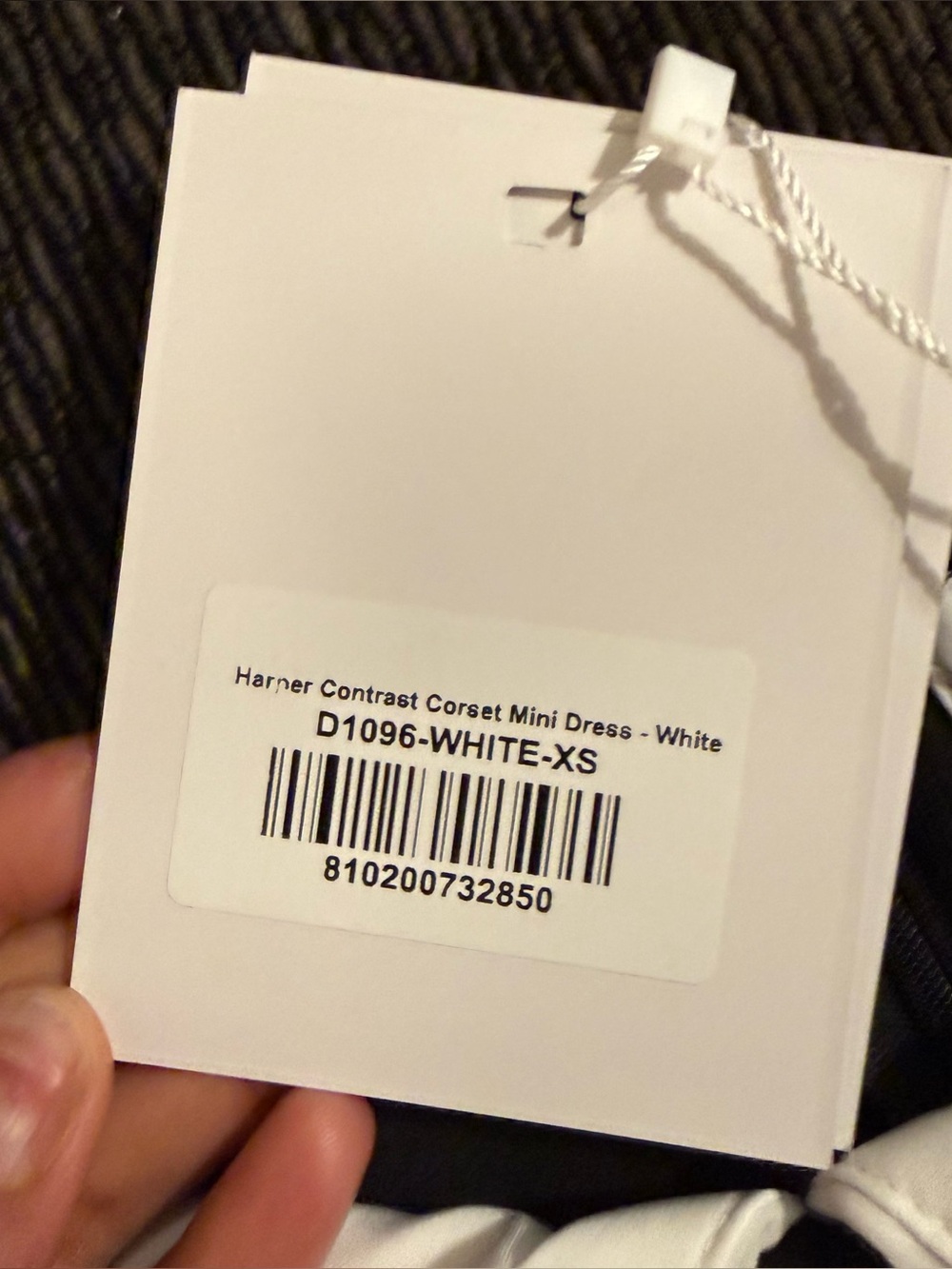NWT Leau Harper Contrast Corset Halter Mini Dress - Picture 16 of 16